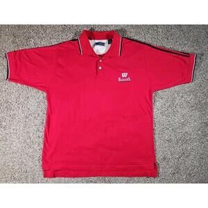 Holloway XL Wisconsin Badgers Red Polo